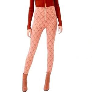 Urban Outfitters Susie Jacquard High-waisted Zip Front
Skinny Ankle Pant Size 8